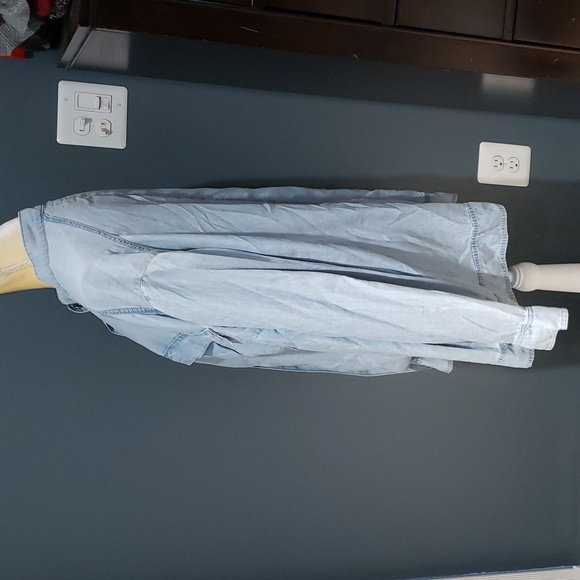Ava & Viv Lyocell Chambray Shacket Sz 4X - Picture 5 of 13